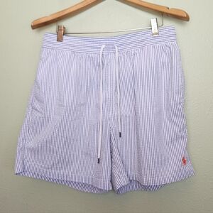 Polo Ralph Lauren Seersuckee Swim Trunks Mens Size XL